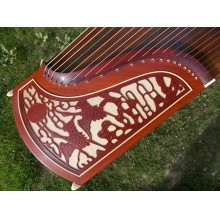 390-敦煌古筝-696D双鹤朝阳